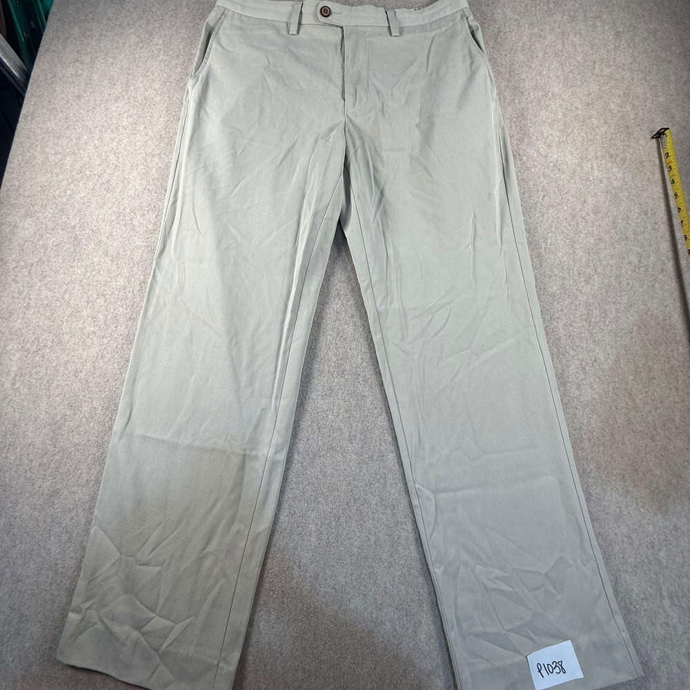 Tommy Bahama Boracay Chino Pants Mens 36x32 Khaki Tan Cotton Silk Blend T111306